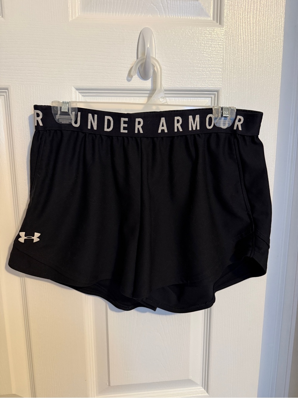 LG Black Athletic Shorts with Branded Waistband